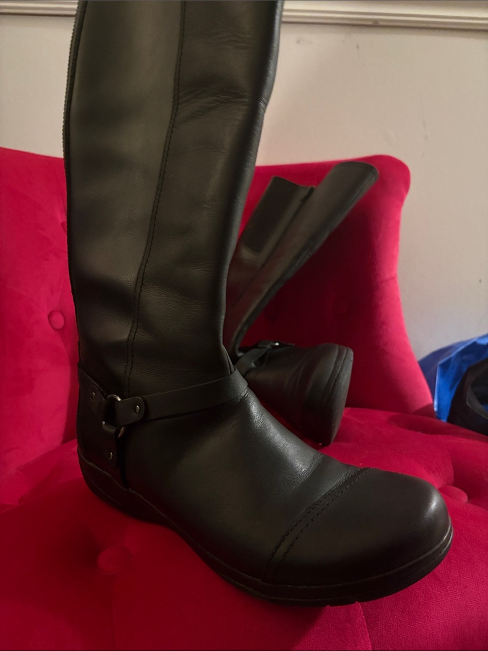 Clark’s Black mi-calf  Women's Riding Boots